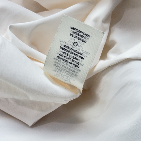 Alice & Olivia Haven Flared Midi Dress Floral White Sleeveless Broken Zip - Picture 13 of 13